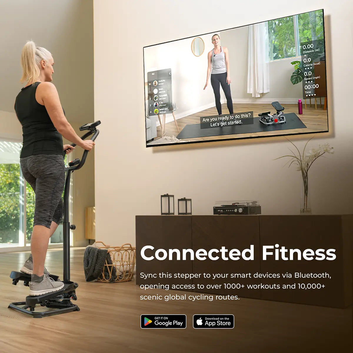 Twist Stair Stepper with LCD Monitor